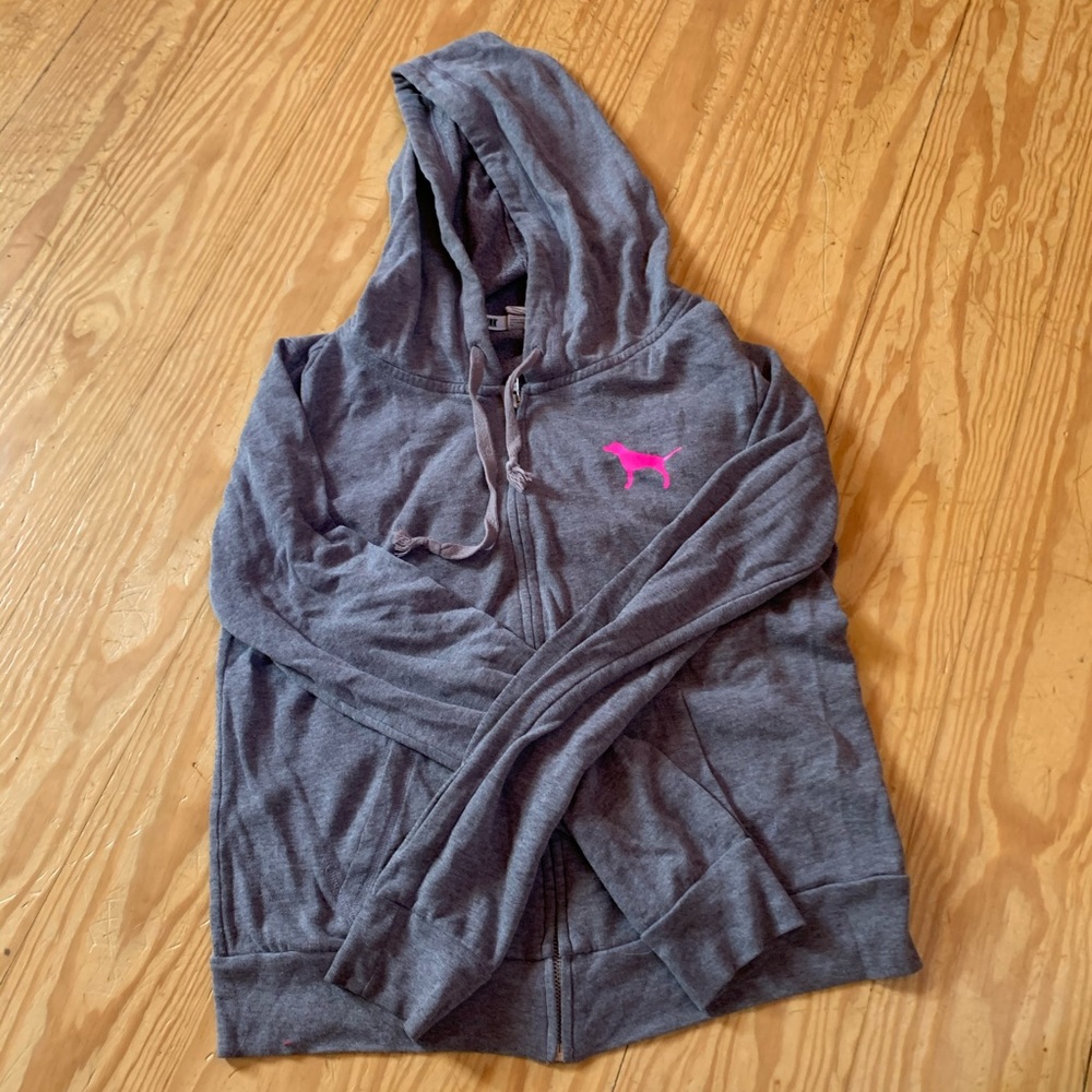 Victoria secret pink full zip hoodie